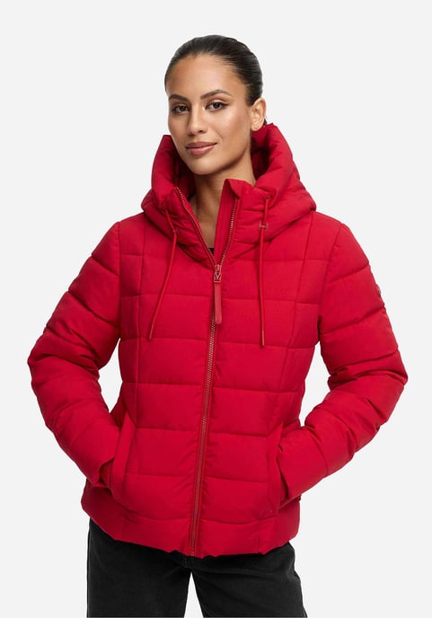 Chaqueta acolchada de invierno Marikoo Tayenaa para mujer con capucha y bolsillos forrados - Image 5