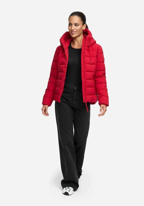 Chaqueta acolchada de invierno Marikoo Tayenaa para mujer con capucha y bolsillos forrados - Image 6