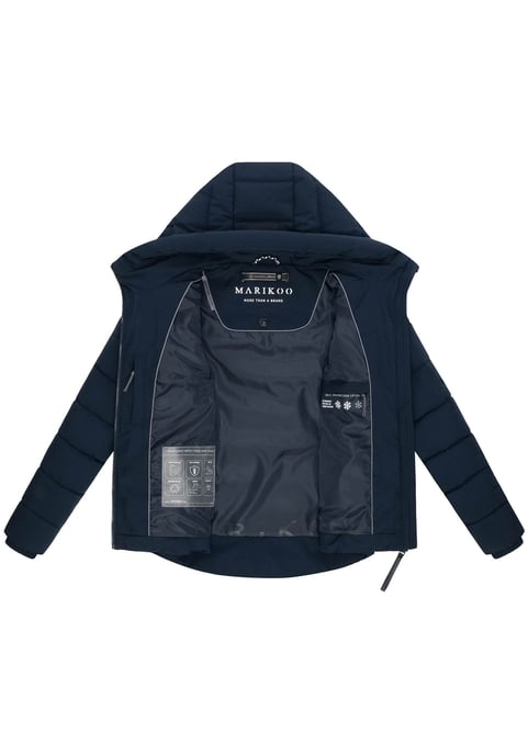 Chaqueta acolchada de invierno Marikoo Tayenaa para mujer con capucha y bolsillos forrados - Image 4