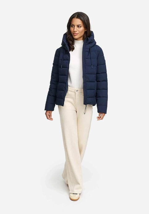 Chaqueta acolchada de invierno Marikoo Tayenaa para mujer con capucha y bolsillos forrados - Image 6