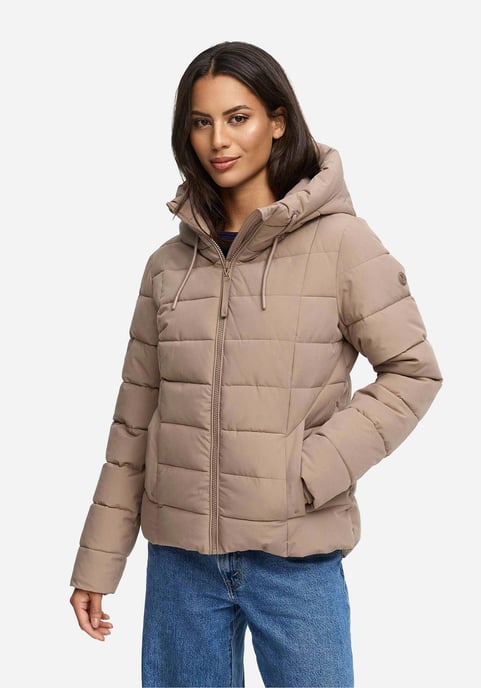 Chaqueta acolchada de invierno Marikoo Tayenaa para mujer con capucha y bolsillos forrados - Image 5