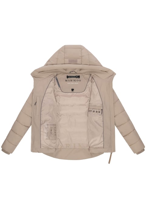 Chaqueta acolchada de invierno Marikoo Tayenaa para mujer con capucha y bolsillos forrados - Image 4