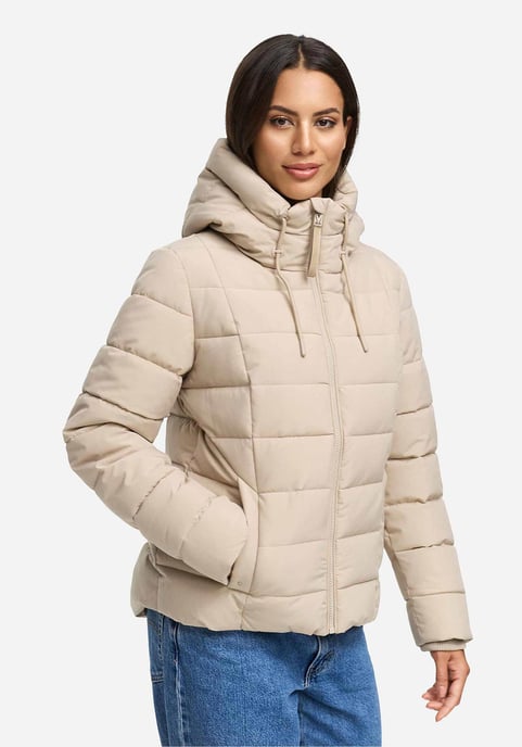 Chaqueta acolchada de invierno Marikoo Tayenaa para mujer con capucha y bolsillos forrados - Image 5