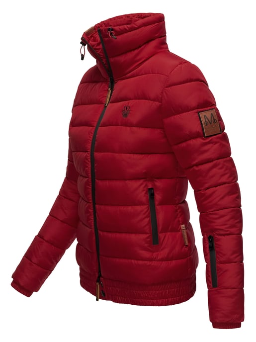 Chaqueta acolchada Marikoo Poisen para mujer con cuello alto y bolsillos de borreguito - Image 2
