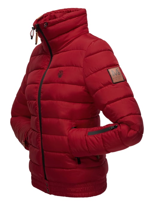 Chaqueta acolchada Marikoo Poisen para mujer con cuello alto y bolsillos de borreguito - Image 3