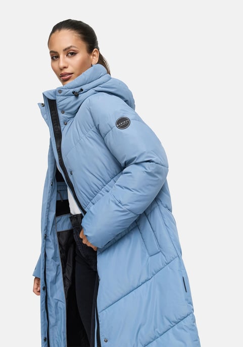 Abrigo acolchado de invierno Marikoo Ranjaa para mujer con capucha y detalles reflectantes - Image 6
