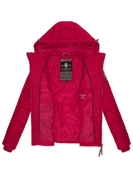 Chaqueta acolchada Marikoo para mujer con capucha desmontable y cremallera de doble sentido - Image 6