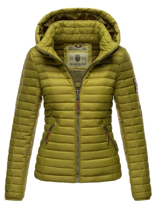 Marikoo chaqueta acolchada mujer – Löwenbaby ligera con capucha desmontable - Image 1