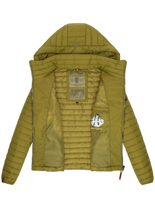 Marikoo chaqueta acolchada mujer – Löwenbaby ligera con capucha desmontable - Image 5