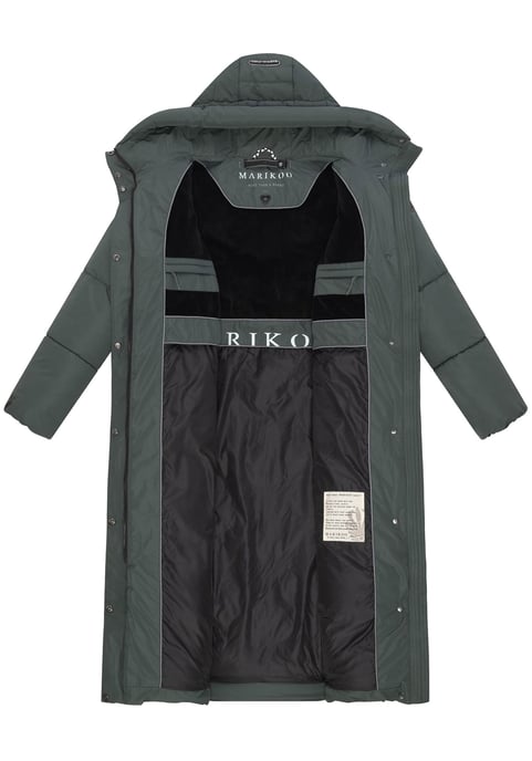 Abrigo acolchado de invierno Marikoo Ranjaa para mujer con capucha y detalles reflectantes - Image 4