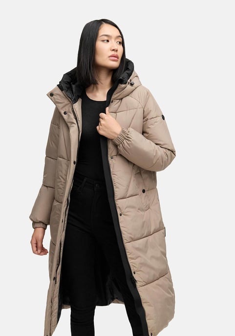 Abrigo acolchado de mujer Marikoo Yaskaa con capucha y forro polar - Image 5