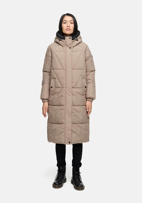 Abrigo acolchado de mujer Marikoo Yaskaa con capucha y forro polar - Image 6