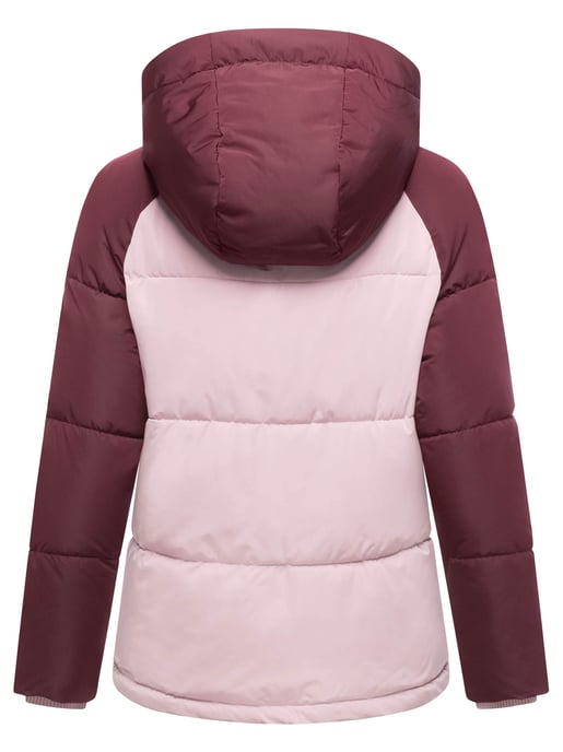 Chaqueta acolchada de mujer Marikoo Omariaa con diseño bicolor y capucha desmontable - Image 3
