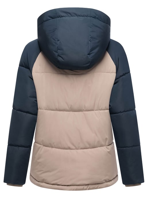 Chaqueta acolchada de mujer Marikoo Omariaa con diseño bicolor y capucha desmontable - Image 3