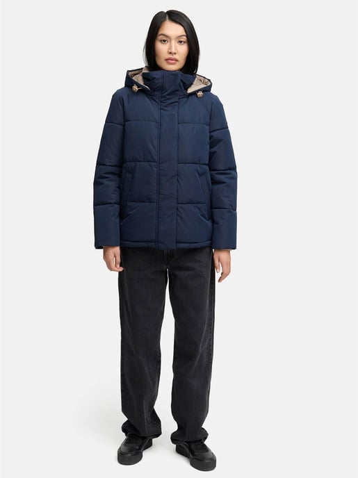 Chaqueta acolchada de mujer Marikoo Omariaa con diseño bicolor y capucha desmontable - Image 6