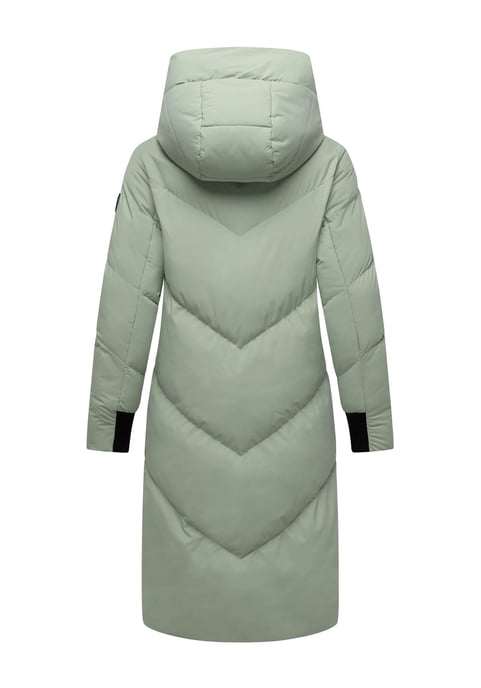 Abrigo acolchado de mujer Marikoo Teonaa con capucha desmontable y estilo elegante - Image 4