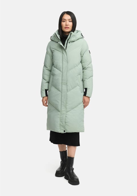 Abrigo acolchado de mujer Marikoo Teonaa con capucha desmontable y estilo elegante - Image 5
