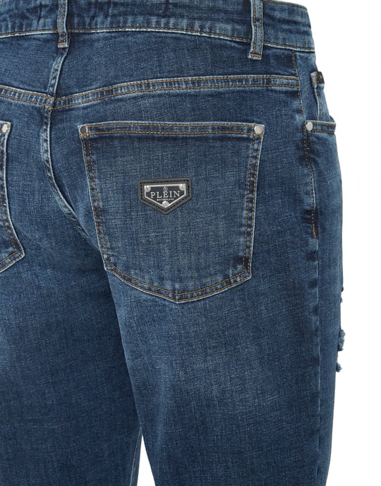 Destroyed Slim Fit Jeans - Image 3