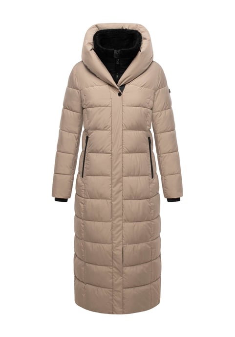 Abrigo acolchado Marikoo Pakoraa para mujer con cuello de peluche desmontable - Image 2
