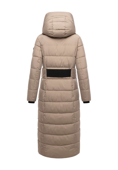 Abrigo acolchado Marikoo Pakoraa para mujer con cuello de peluche desmontable - Image 4