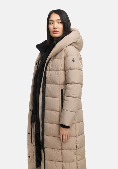Abrigo acolchado Marikoo Pakoraa para mujer con cuello de peluche desmontable - Image 5