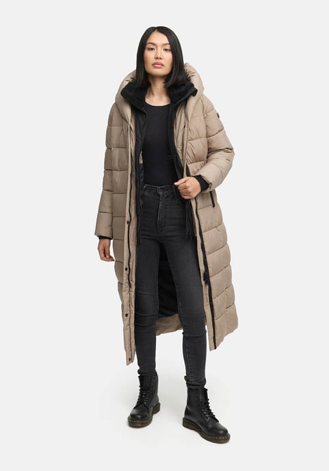 Abrigo acolchado Marikoo Pakoraa para mujer con cuello de peluche desmontable - Image 6