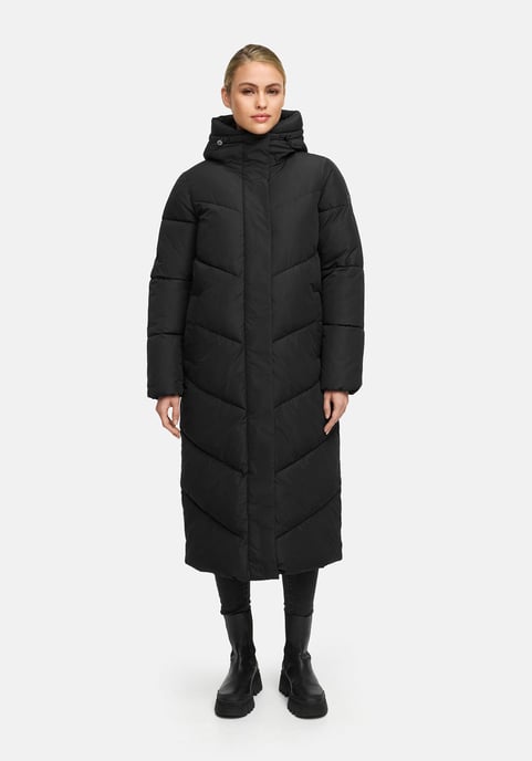 Abrigo acolchado de invierno Marikoo Ranjaa para mujer con capucha y detalles reflectantes - Image 5