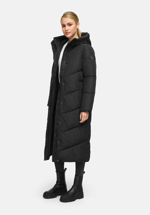 Abrigo acolchado de invierno Marikoo Ranjaa para mujer con capucha y detalles reflectantes - Image 6