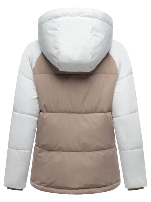 Chaqueta acolchada de mujer Marikoo Omariaa con diseño bicolor y capucha desmontable - Image 3