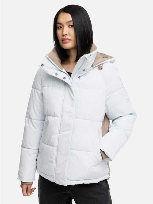 Chaqueta acolchada de mujer Marikoo Omariaa con diseño bicolor y capucha desmontable - Image 5