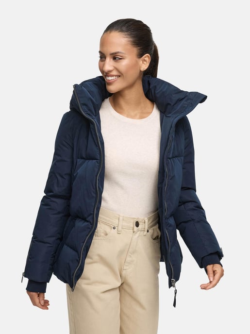 Chaqueta acolchada Marikoo Aleyna para mujer con cinturón y cierres magnéticos - Image 6
