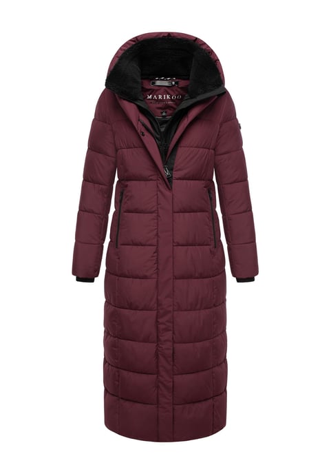 Abrigo acolchado Marikoo Pakoraa para mujer con cuello de peluche desmontable - Image 1