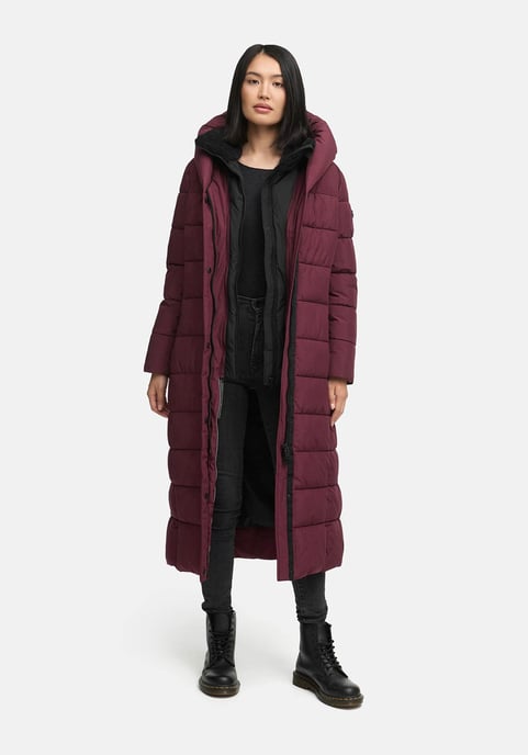Abrigo acolchado Marikoo Pakoraa para mujer con cuello de peluche desmontable - Image 5