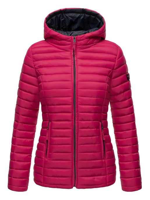 Marikoo chaqueta acolchada mujer – Asraa ligera con capucha y forro en contraste - Image 2