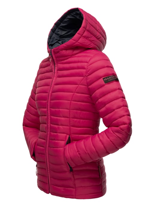 Marikoo chaqueta acolchada mujer – Asraa ligera con capucha y forro en contraste - Image 4