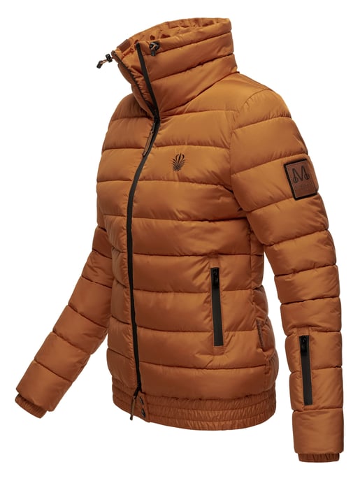 Chaqueta acolchada Marikoo Poisen para mujer con cuello alto y bolsillos de borreguito - Image 2
