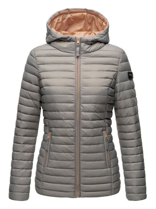 Marikoo chaqueta acolchada mujer – Asraa ligera con capucha y forro en contraste - Image 2