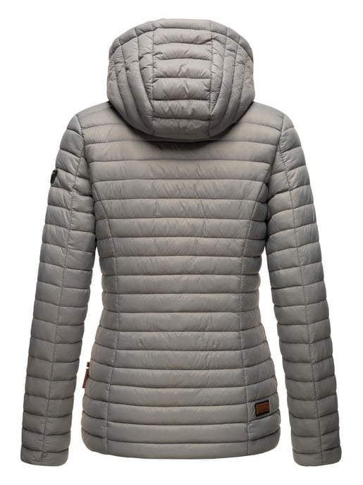 Marikoo chaqueta acolchada mujer – Asraa ligera con capucha y forro en contraste - Image 4