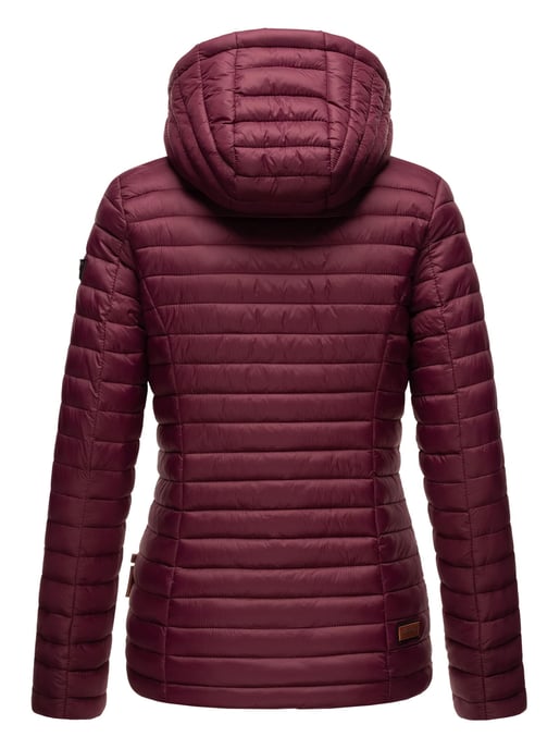 Marikoo chaqueta acolchada mujer – Asraa ligera con capucha y forro en contraste - Image 6
