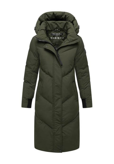 Abrigo acolchado de mujer Marikoo Teonaa con capucha desmontable y estilo elegante - Image 1