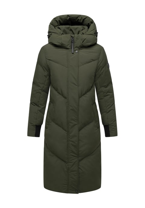 Abrigo acolchado de mujer Marikoo Teonaa con capucha desmontable y estilo elegante - Image 2