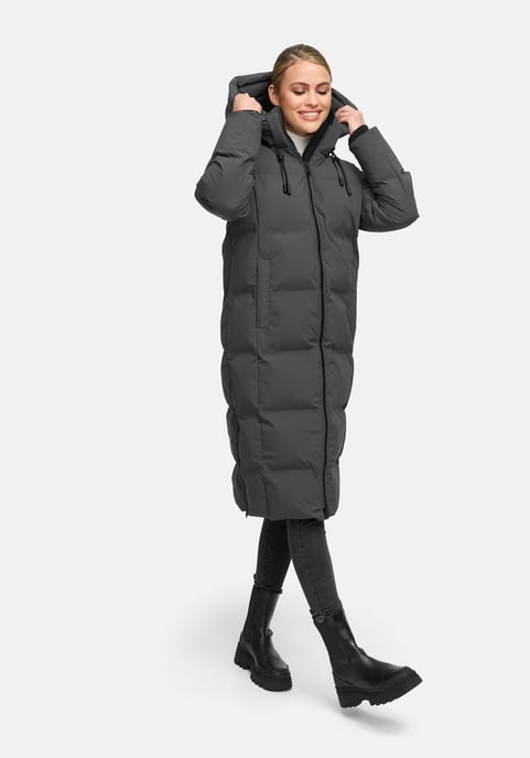 Abrigo acolchado de invierno Marikoo Tikoraa para mujer con capucha desmontable - Image 6