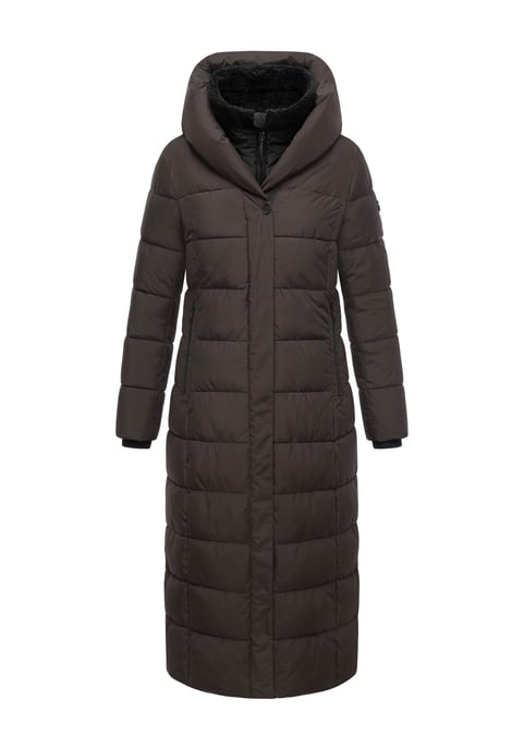 Abrigo acolchado Marikoo Pakoraa para mujer con cuello de peluche desmontable - Image 2