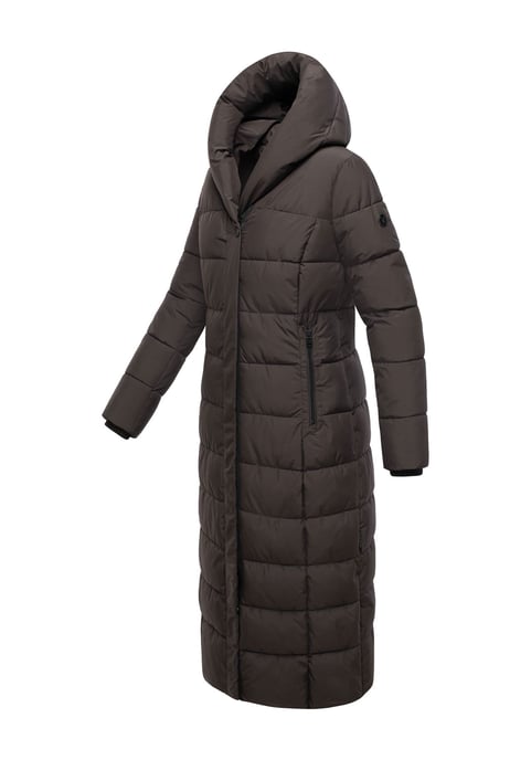 Abrigo acolchado Marikoo Pakoraa para mujer con cuello de peluche desmontable - Image 3