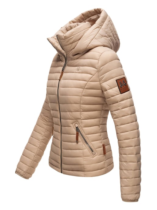 Marikoo chaqueta acolchada mujer – Löwenbaby ligera con capucha desmontable - Image 3