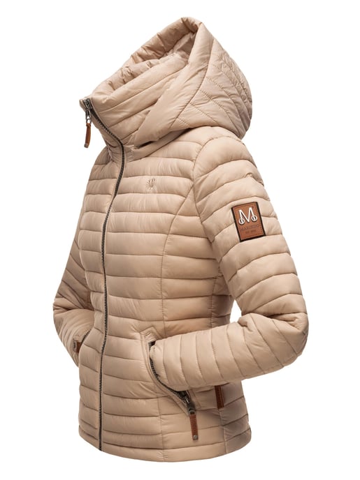 Marikoo chaqueta acolchada mujer – Löwenbaby ligera con capucha desmontable - Image 4