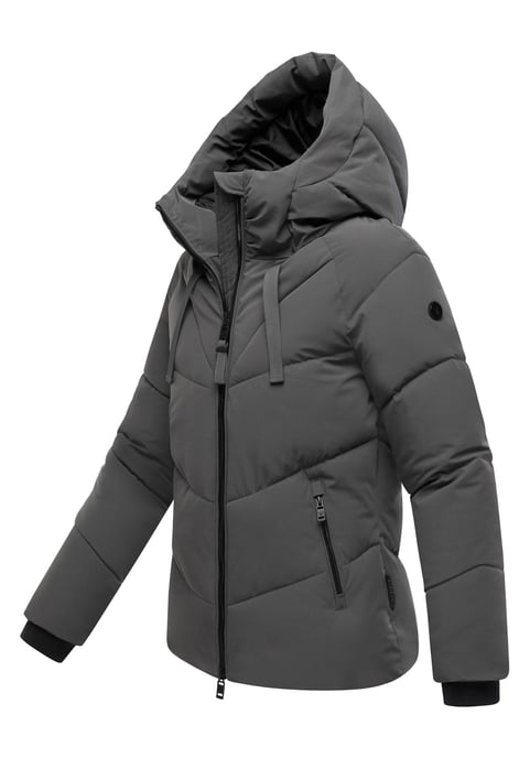 Chaqueta acolchada de invierno Marikoo Kwamee para mujer con capucha y cremallera bidireccional - Image 2