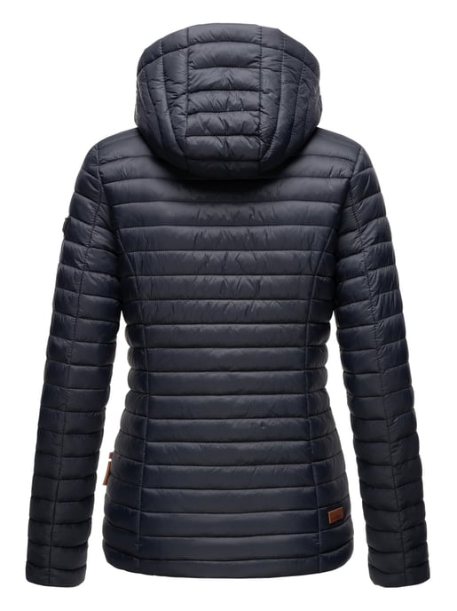 Marikoo chaqueta acolchada mujer – Asraa ligera con capucha y forro en contraste - Image 4