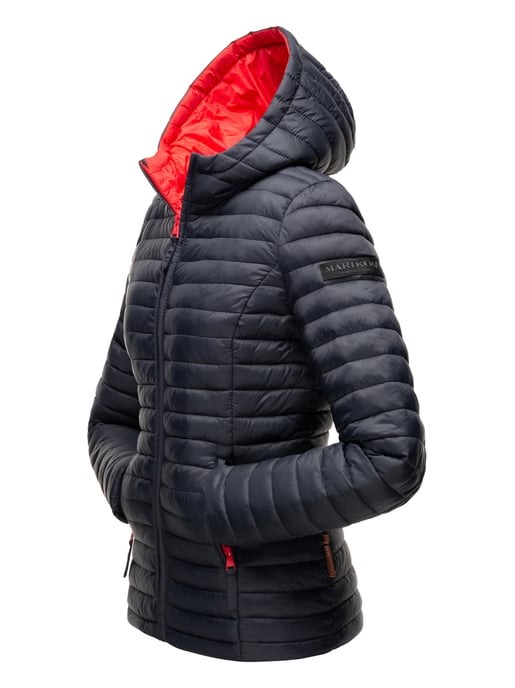 Marikoo chaqueta acolchada mujer – Asraa ligera con capucha y forro en contraste - Image 6
