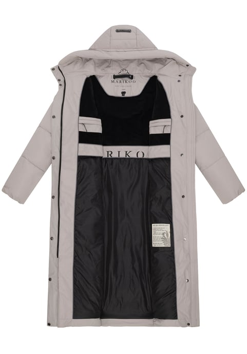 Abrigo acolchado de invierno Marikoo Ranjaa para mujer con capucha y detalles reflectantes - Image 4